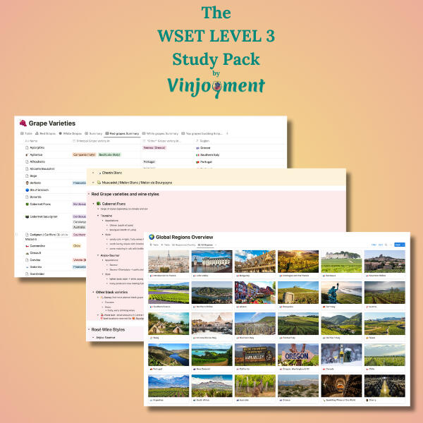 The WSET level 3 studypack by Vinjoyment